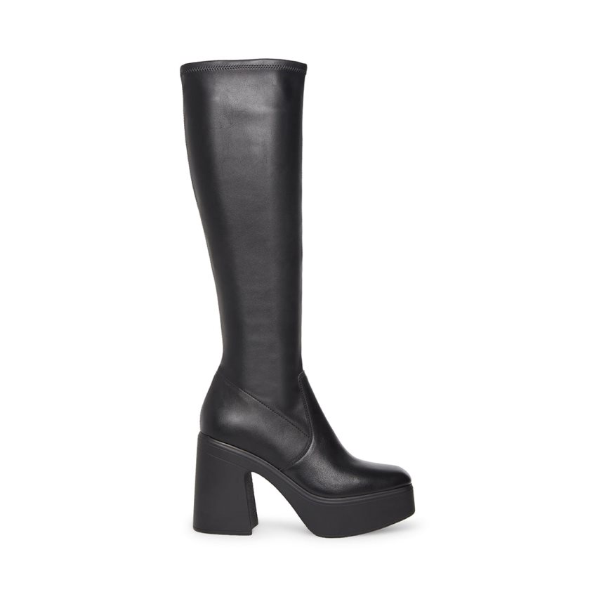 Black Steve Madden Phoenix Women\'s Knee-high Boots | PH 5840MCT